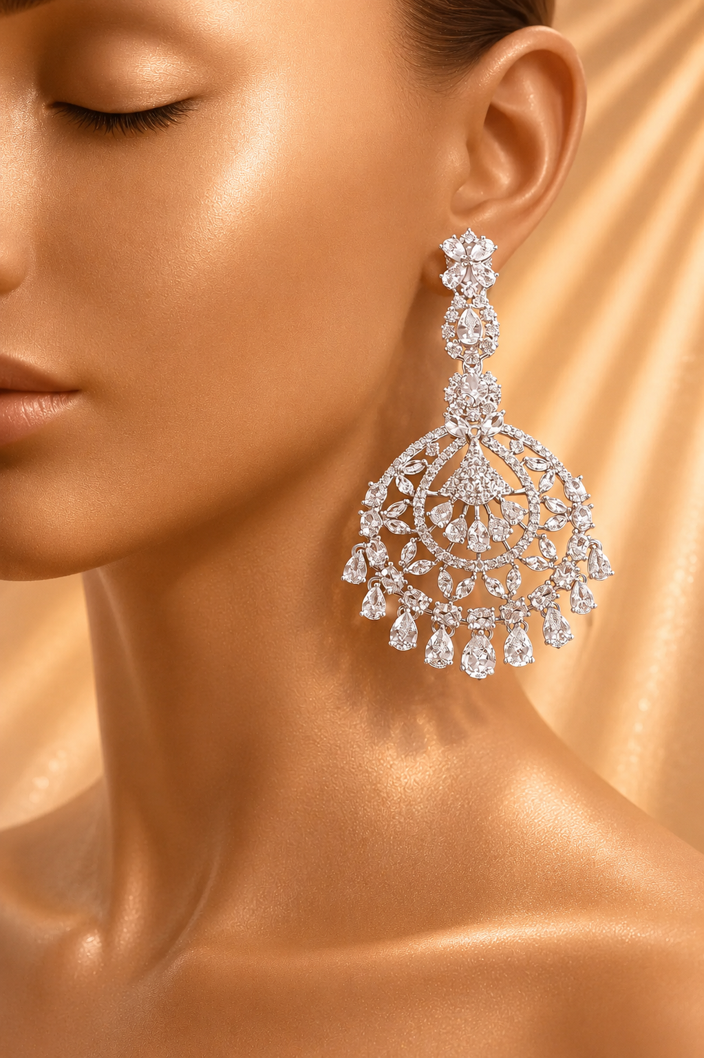 Royal cascade earrings