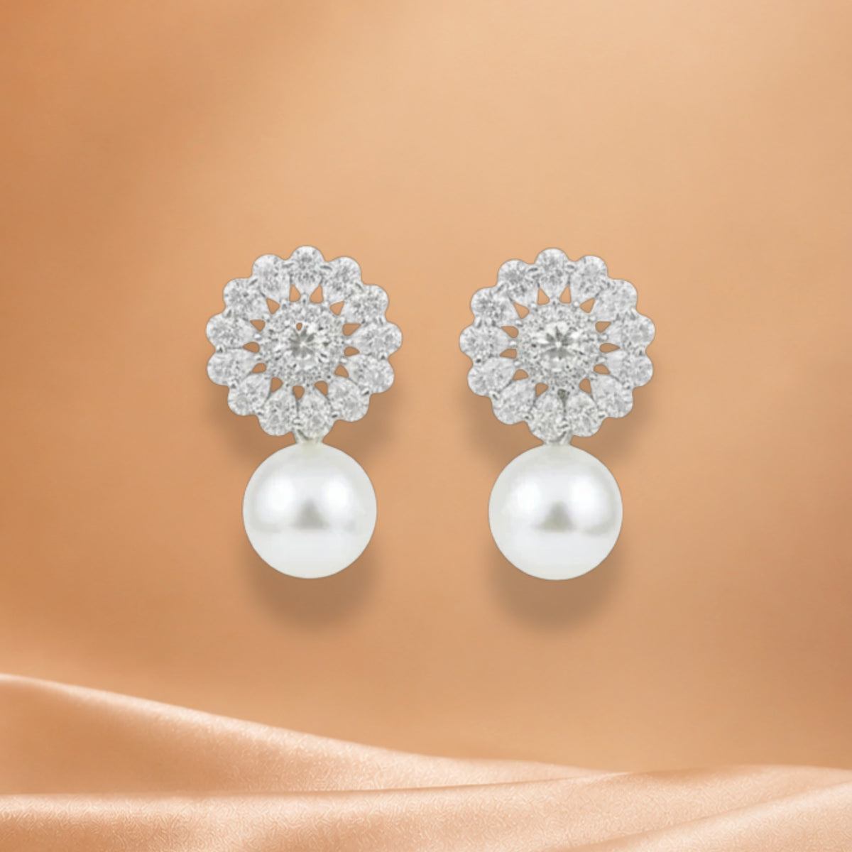 Pearl symphony earrings