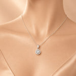 Load image into Gallery viewer, Circle of light pendant set
