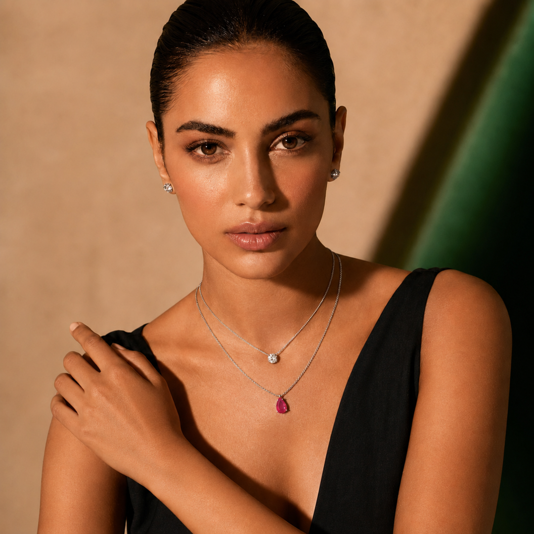 Aurelia Ruby Layered Grace Set