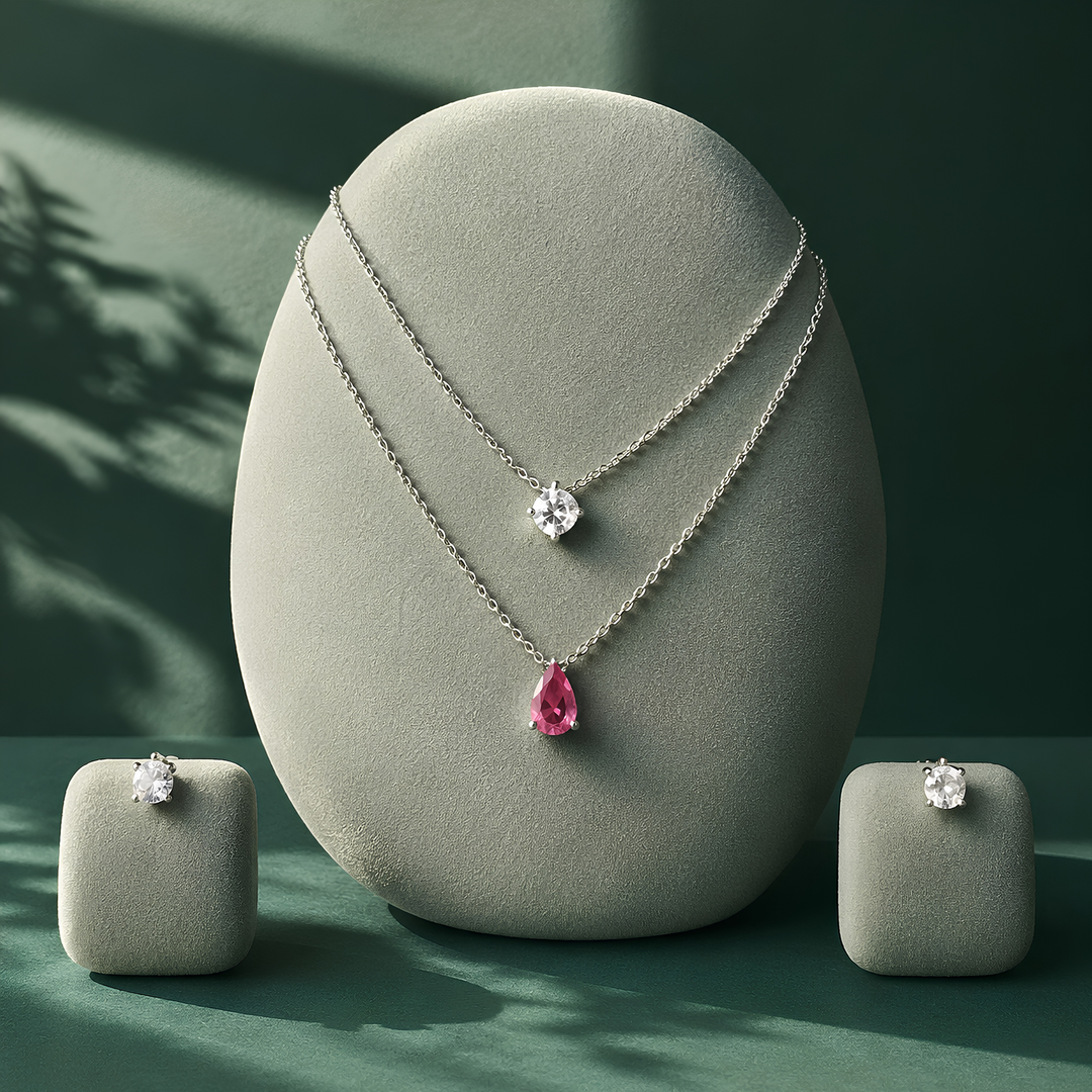 Aurelia Ruby Layered Grace Set