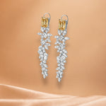 Load image into Gallery viewer, Emerald elan drop earrings
