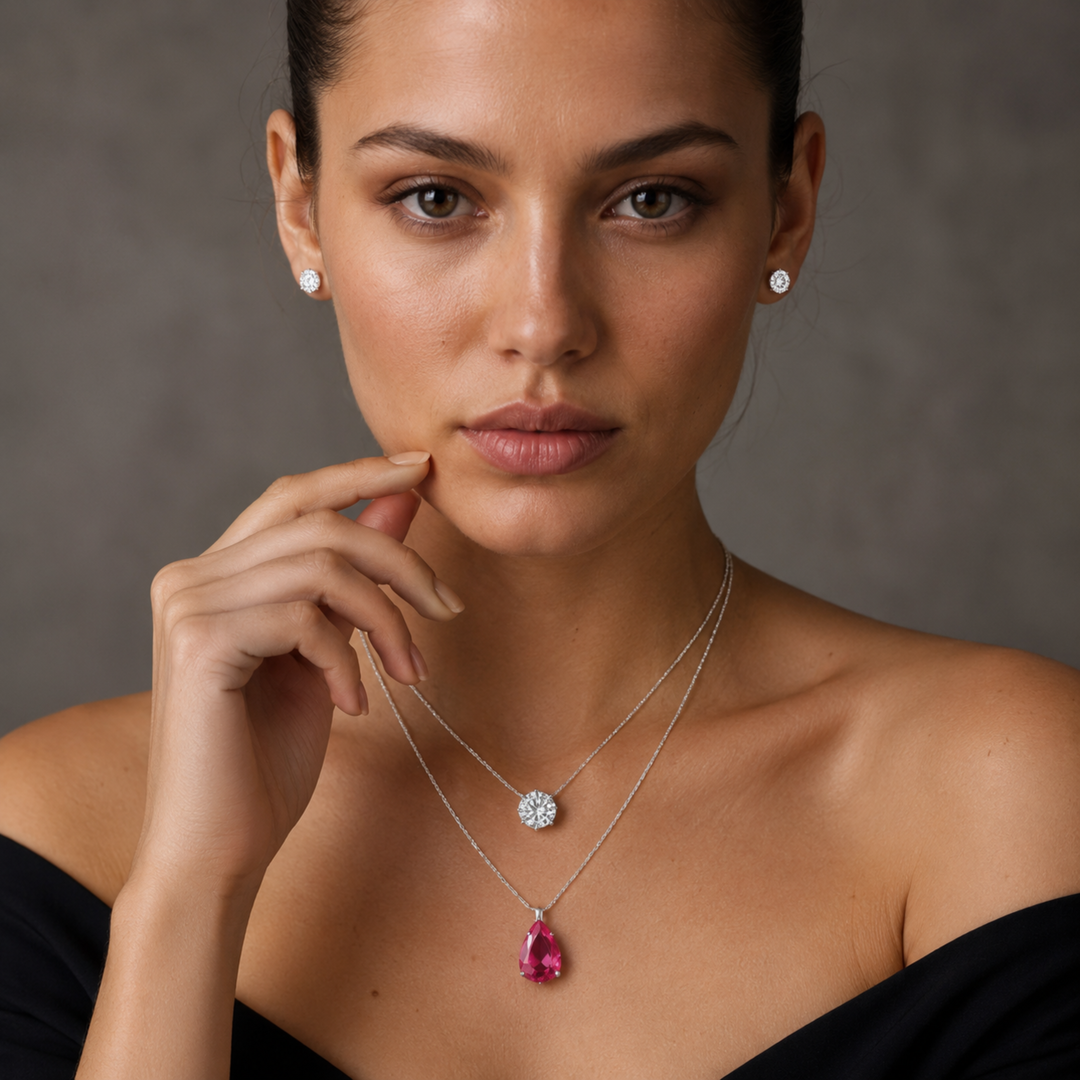 Aurelia Ruby Layered Grace Set
