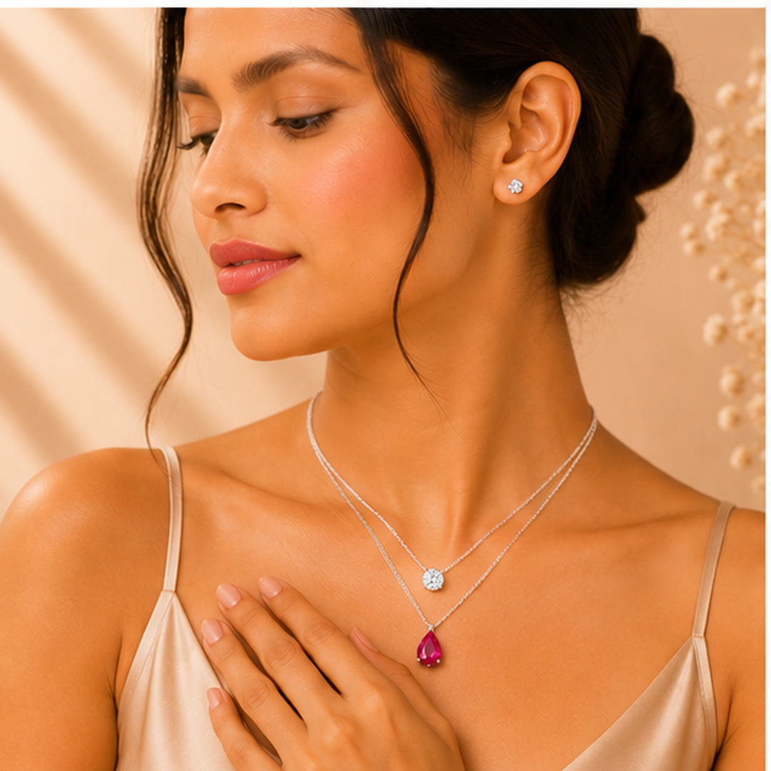Aurelia Ruby Layered Grace Set