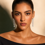 Load image into Gallery viewer, Elara Line Drop Earrings
