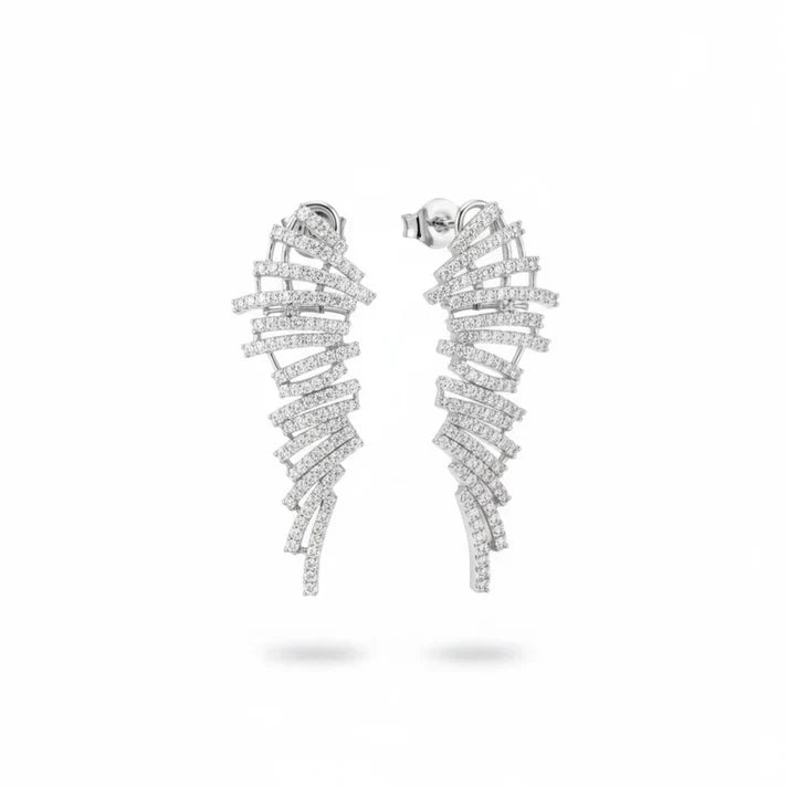 Nova feather glow earrings