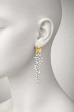 Load image into Gallery viewer, Emerald elan drop earrings
