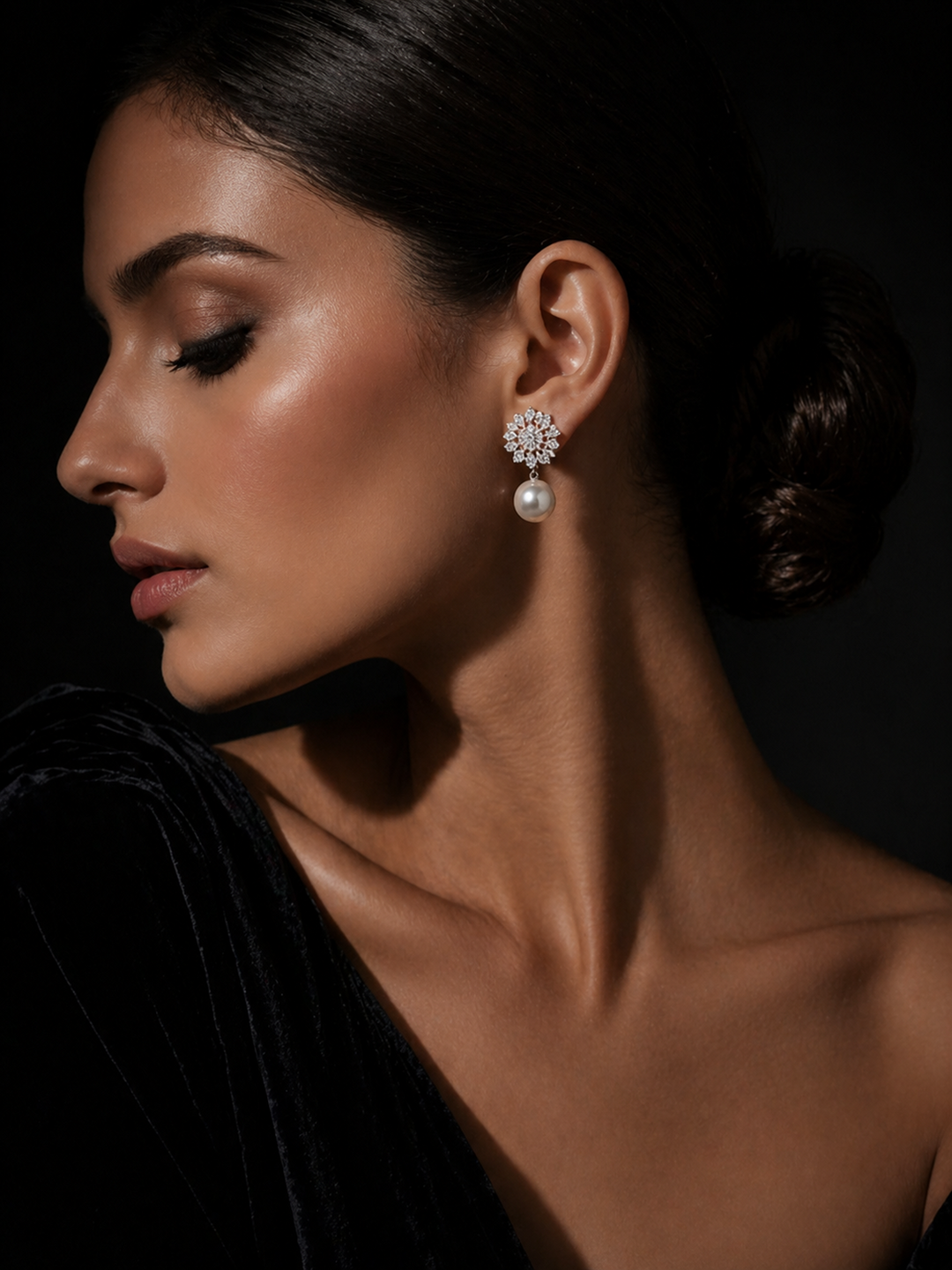 Pearl symphony earrings