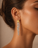 Load image into Gallery viewer, Emerald elan drop earrings
